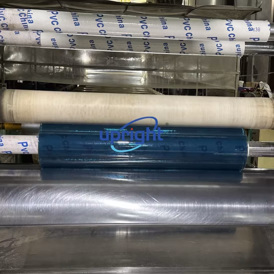 Dicke, weiche, superklare, transparente, starre Kunststofffolie aus PVC