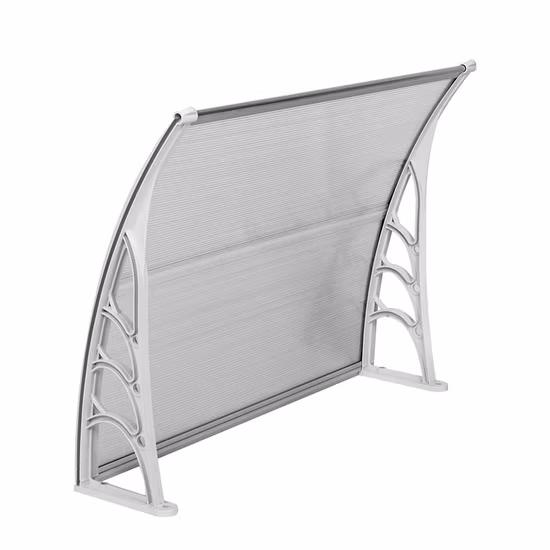 Polycarbonat-Massivblech-Außenüberdachung, Aluminiumhalterung, stabile Markise
